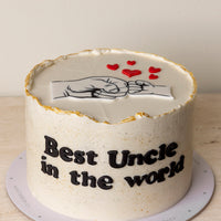 BEST UNCLE in the WORLD - (Hand Cake)