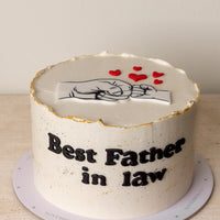 BEST FATHER-IN-LAW in the WORLD - (Hand Cake)