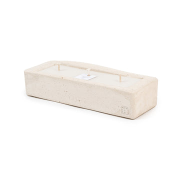 Outdoor Urban Candle - Rectangle (Ecru, Neutral)