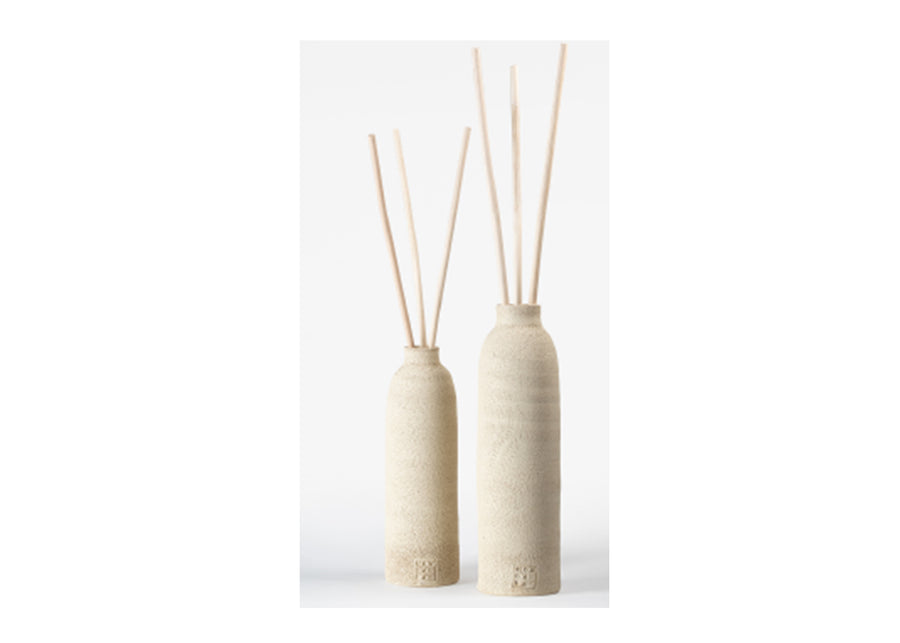 Terra Vase + sticks & 300ml fragrance spray - Medium (Preto)
