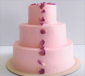 Rose Pistachio Cake (3 Tier) 7 Inch