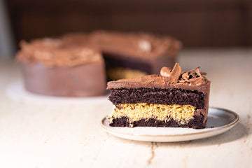 Chocolate Cake with Crunchy Pistachio