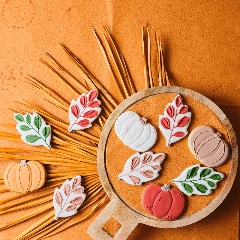 Leaf & Pumpkin Cookies