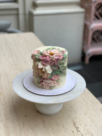 Very Floral Buttercream Painted Cake