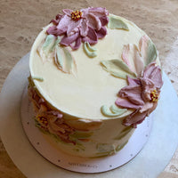 Floral Paint Effect Cake