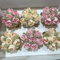 Hand Crafted Tulip Cup Cakes