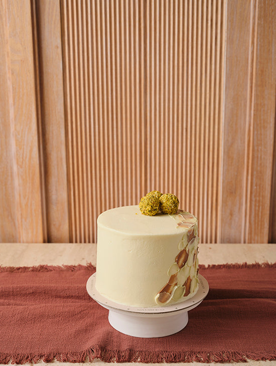 Pistachio Cake with Truffles