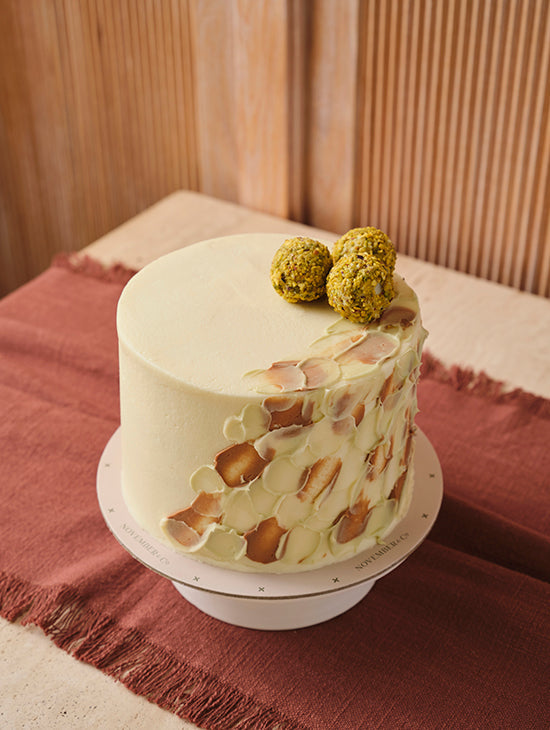 Pistachio Cake with Truffles