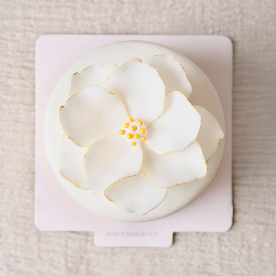 White Petal Cake